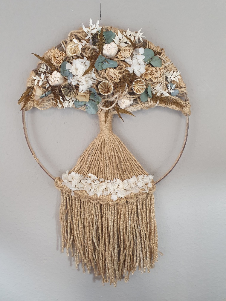 Kreativ Workshop Wandbehang selbst machen - Baum des Lebens